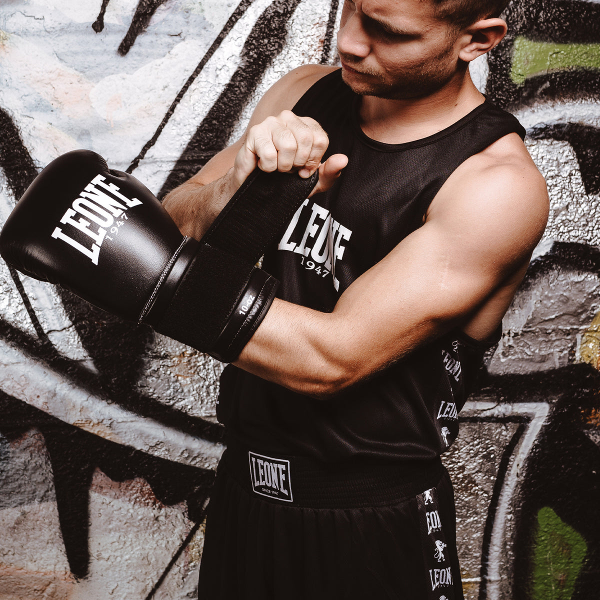 Débardeur de boxe noir LEONE Ambassador
