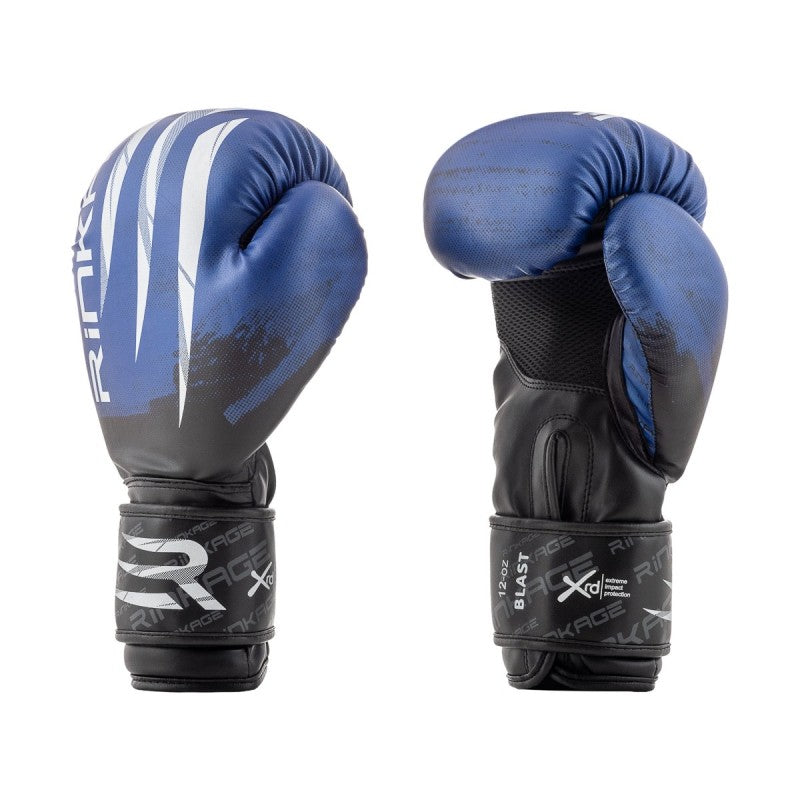 Gants de boxe RINKAGE Blast Noir/Bleu
